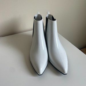 Jeffrey Campbell White Pointed Toe Rain Boot